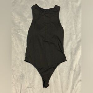 Klassy Network High Neck Ribbed Bramisuit in Black - M